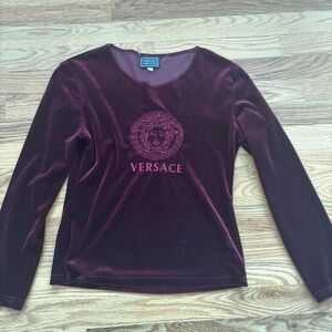 Versace Velvet Long Sleeve